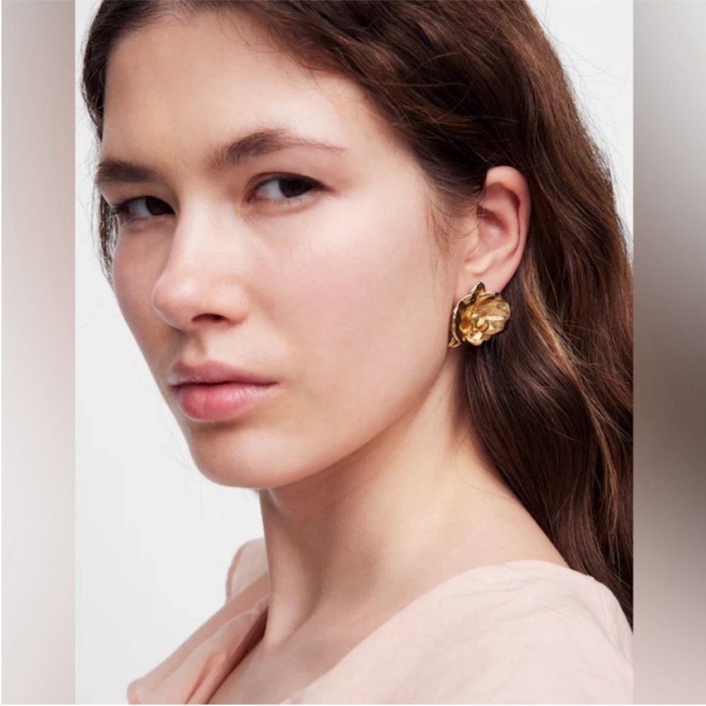 Madewell, Orchid Statement Stud Earrings, NWT, Sold Out online